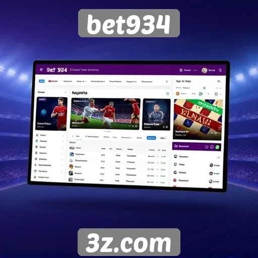Usabilidade e design da plataforma bet934